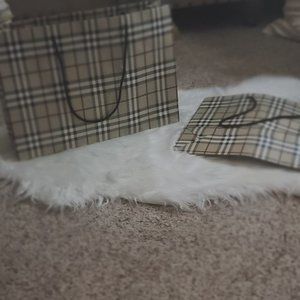 Authentic Burberry shopping bags